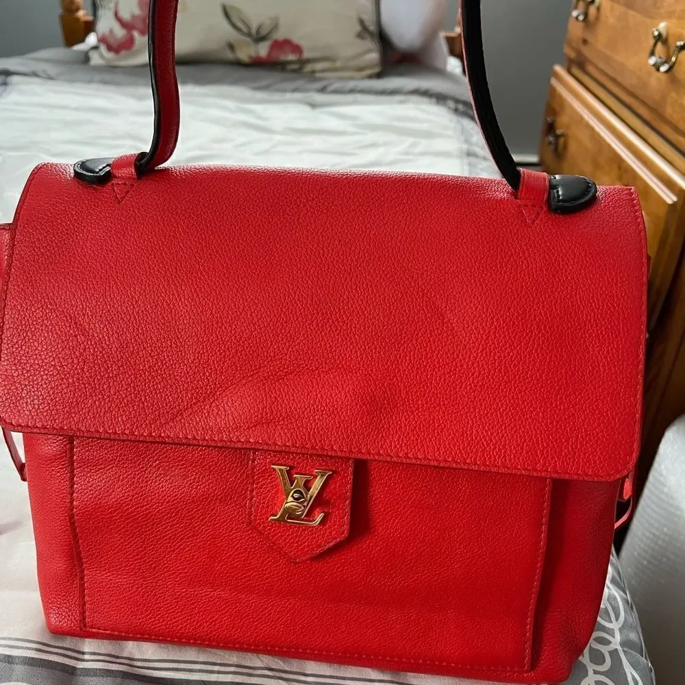 LOUIS vuitton calfskin lockme pm orient